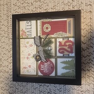 Christmas Deck the Halls Shadow Box using Stampin Up Products